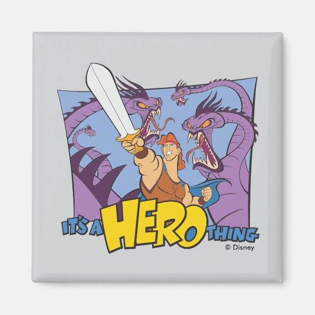 Imán Hercules vs Hydra - It's a HERO Thing Magnet (Frente)