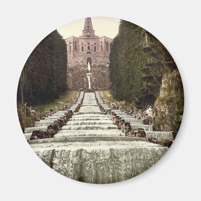 Imán Hércules y Cascades, Wilhelmshohe, Cassel (es deci (Frente)