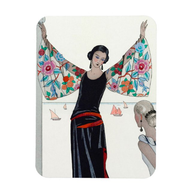 Imán Here Are My Wings - George Barbier (Vertical)