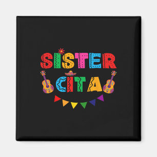 Imán Hermana Cita Cinco De Mayo Fiesta mexicana Fiesta