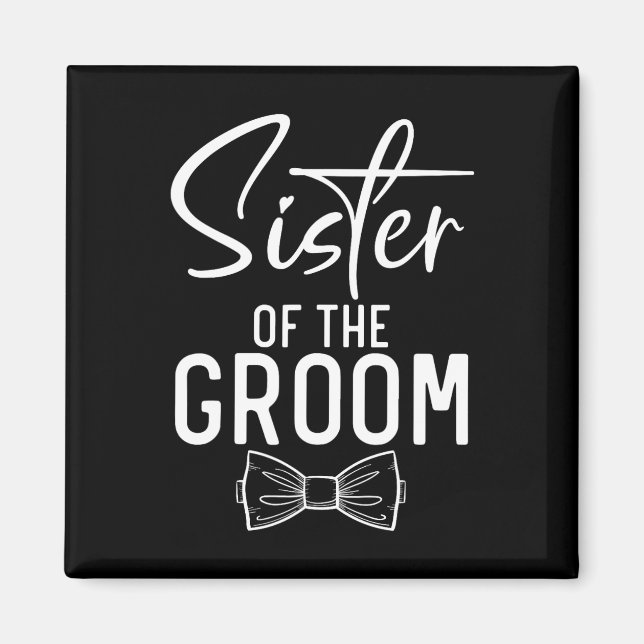 Imán Hermana De La Hermana Boda De Groom (Frente)
