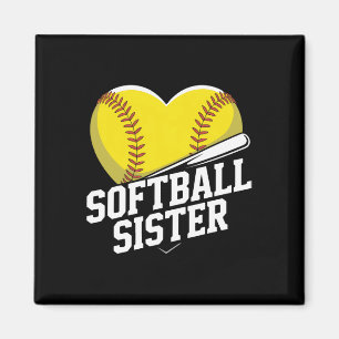 Imán Hermana de softball Equipo de porristas para niñas