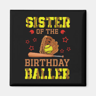 Imán Hermana Del Cumpleaños Ller Temática B-day Pa Suav