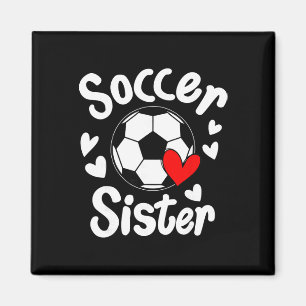 Imán Hermana del Fútbol Corazón Hermana Mayor Hermano M