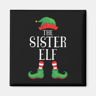Imán Hermana Elf Mating Group Xmas Graciosa Familia Chr
