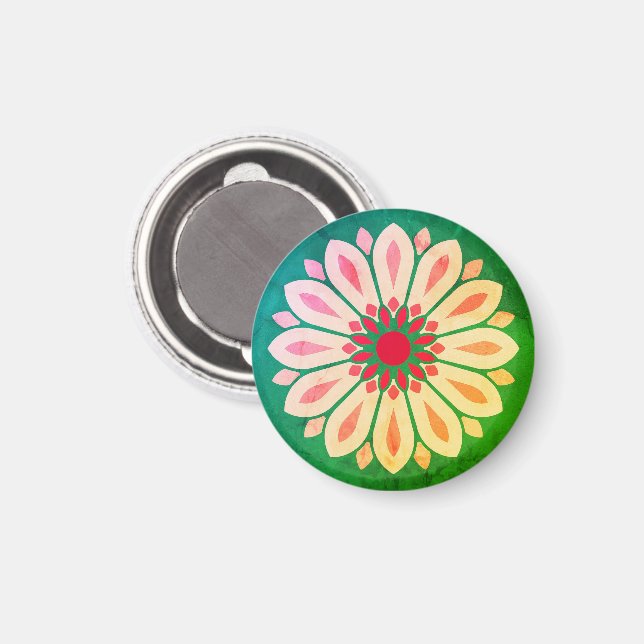 IMÁN HERMANA HERMANA MOM DE REGALO DE FLORES MODERNO CO (Anverso/Reverso)