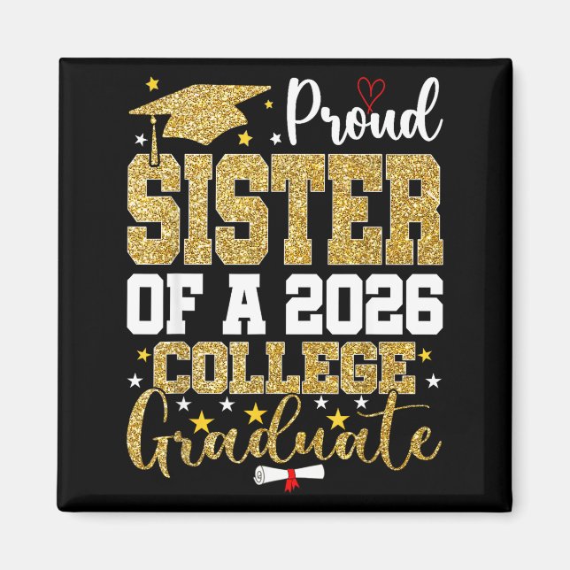 Imán Hermana orgullosa de una graduada universitaria de (Frente)