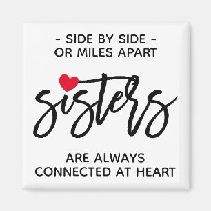 Imán Hermanas Codo a Codo Conectadas por el Corazón Cit