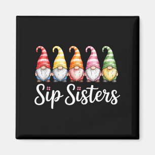 Imán Hermanas divertidas que beben gnomos dicho de acua