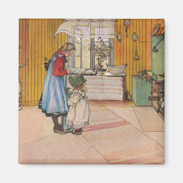 Imán Hermanas - Koket av Carl Larsson (Frente)