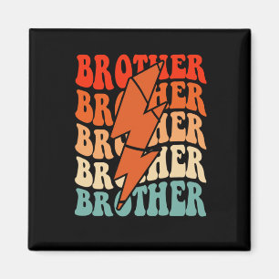 Imán Hermano de básquetbol Retro Groovy Relámpago Grasa