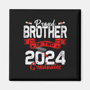 Imán Hermano De Dos Gemelos De Graduación Cl 2024