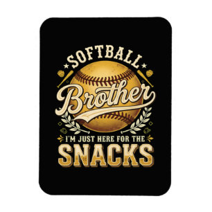Imán Hermano de Sóftbol Divertido Snacks Deportes