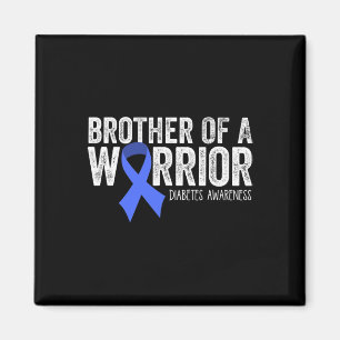Imán Hermano De Un Guerrero T1d Diabetic Blue Ribbon Su