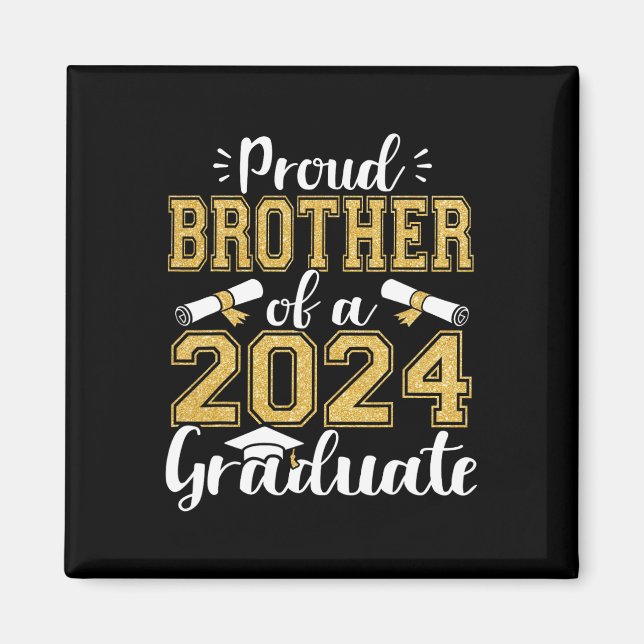 Imán Hermano De Una Licenciatura Superior De 2024 (Frente)