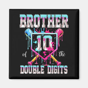 Imán Hermano del cumpleañero de 10 años de doble dígito