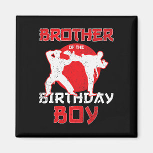 Imán Hermano Del Cumpleaños Karate Taekwondo Boy Marti