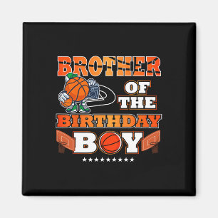 Imán Hermano Del Niño De Cumpleaños Bysketbyll Player B