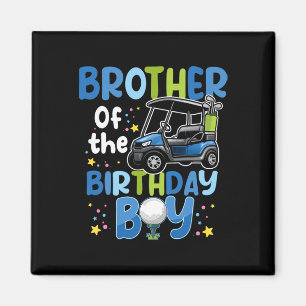 Imán Hermano Del Niño De Cumpleaños Golf Tema De Coinci