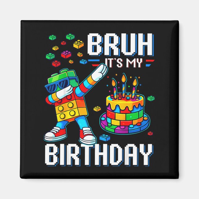 Imán Hermano Es Mi Cumpleaños Maestro Constructor Hacie (Frente)