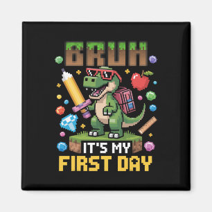 Imán Hermano Es Mi Primer Día Divertido Dinosaurio Juga