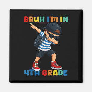 Imán Hermano Estoy En 4to Grado Divertido De Vuelta Al