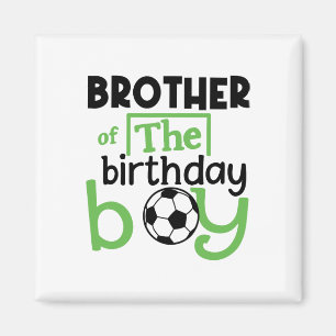 Imán Hermano Fútbol Cumpleaños Chico Fiesta Fútbol Fami