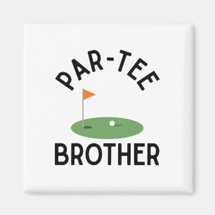 Imán Hermano Par Tee Divertido Cumpleaños De Golf Fiest