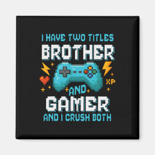 Imán Hermano y jugador Consola Pixel Videojugador G