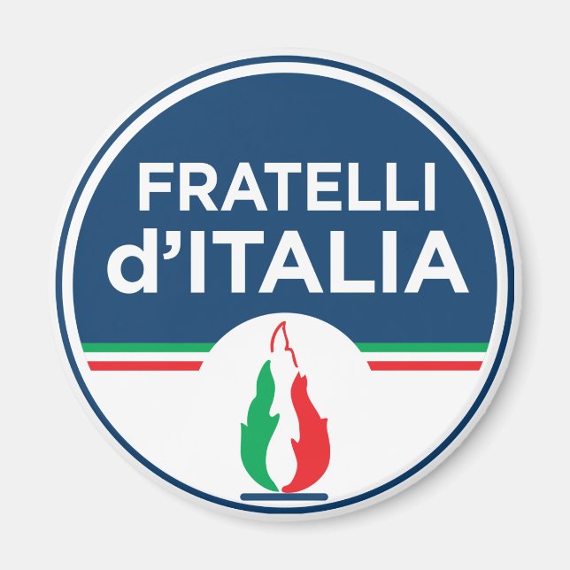 Imán Hermanos de Italia (italiano: Fratelli d'Italia, F (Frente)