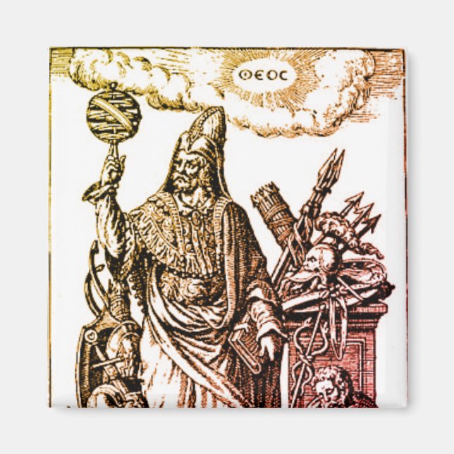 Imán Hermes Trismegistus (Hermes el triple más grande) (Frente)