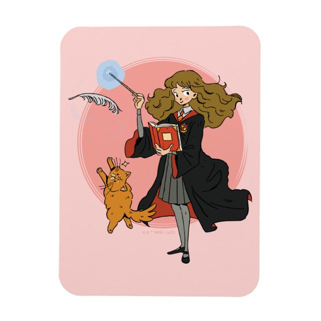 Imán Hermione y Crookshanks Wingardium Leviosa (Vertical)