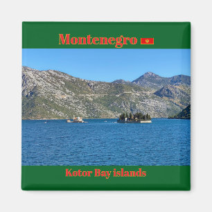 Imán Hermosa bahía de Kotor en Montenegro viaje