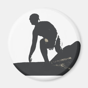 Imán Hermosa Beach Surfer Magnet