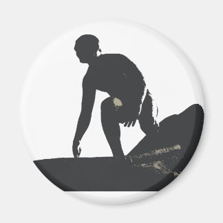 Imán Hermosa Beach Surfer Magnet