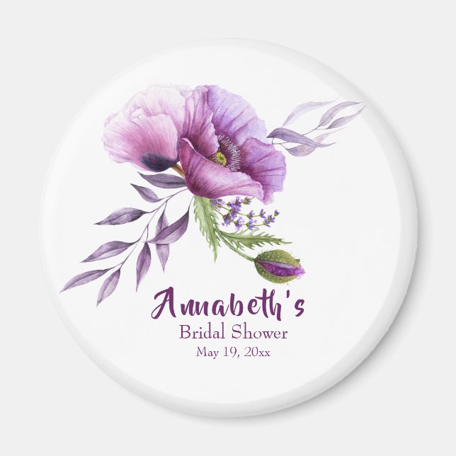 Imán Hermosa ducha de novia de espías morados (Frente)