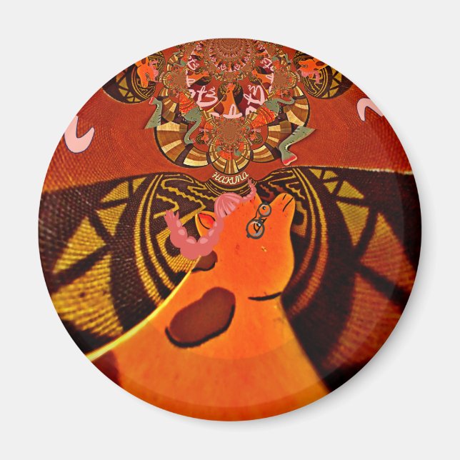 Imán Hermosa e impresionante jirafa ama a los animales  (Frente)