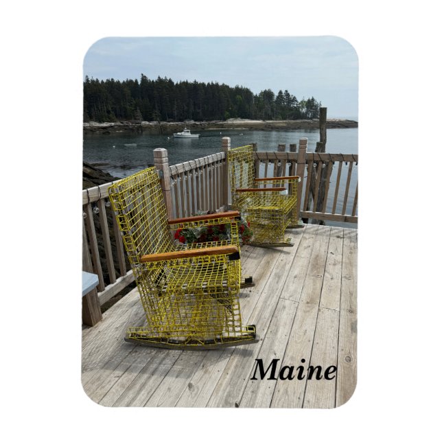 Imán Hermosa escena de la costa de Maine (Vertical)