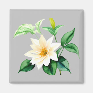 Imán Hermosa flor acuarela