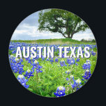 Imán Hermosa Fotografía de Bluebonnets Austin Texas<br><div class="desc">Una hermosa fotografía de los mosquiteros azules de Austin Texas en un campo natural hace un imán de bonito para un texano que ama las flores silvestres. Es la flor del estado y trae gran orgullo.</div>