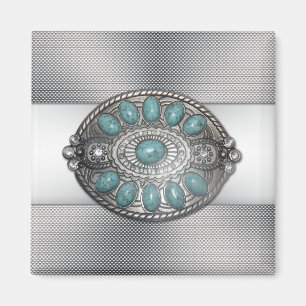 Imán Hermosa imagen de la hebilla metalizado de cinturó