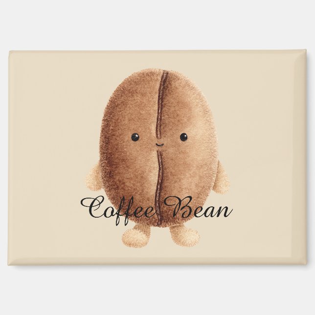 Imán Hermosa judía de café (Anverso)