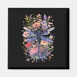 Imán Hermosa libélula acuarela Arte Insectos Lover Ea