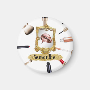 Imán Hermosa maquillaje Belleza Elegante Personalizado