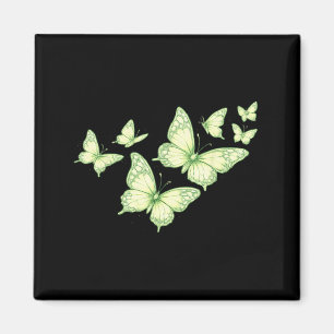 Imán Hermosa Mariposa Mariposa Verde Amantes Mujeres