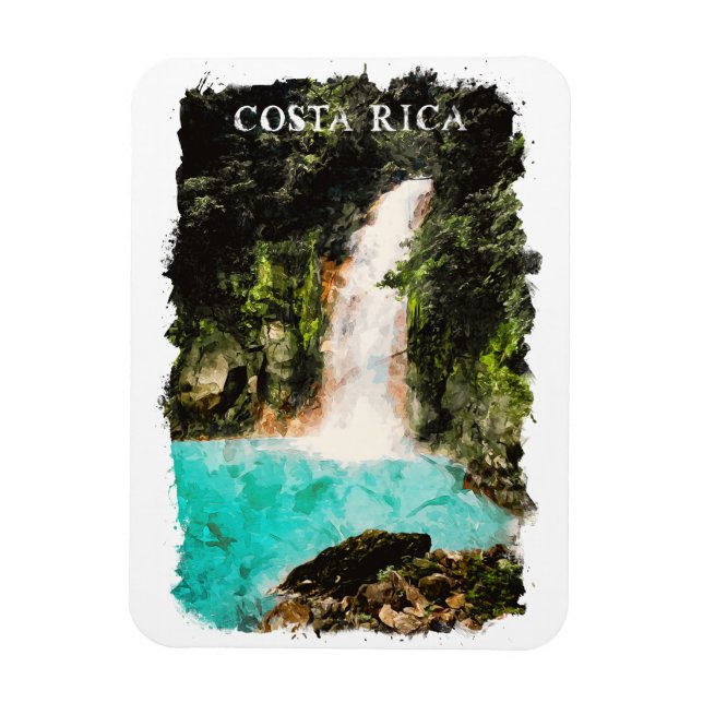 Imán Hermosa naturaleza acuática de Costa Rica (Vertical)