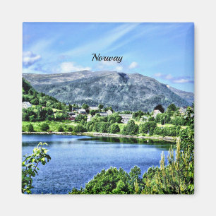 Imán Hermosa Noruega, paisaje escénico
