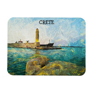 Imán Hermosa pintura de pintura al óleo de Creta Grecia