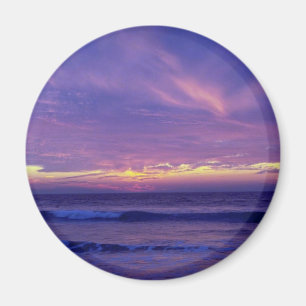 Imán Hermosa puesta de sol: playa de Misión, San Diego,