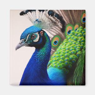 Imán Hermosa vida silvestre de aves de corral
